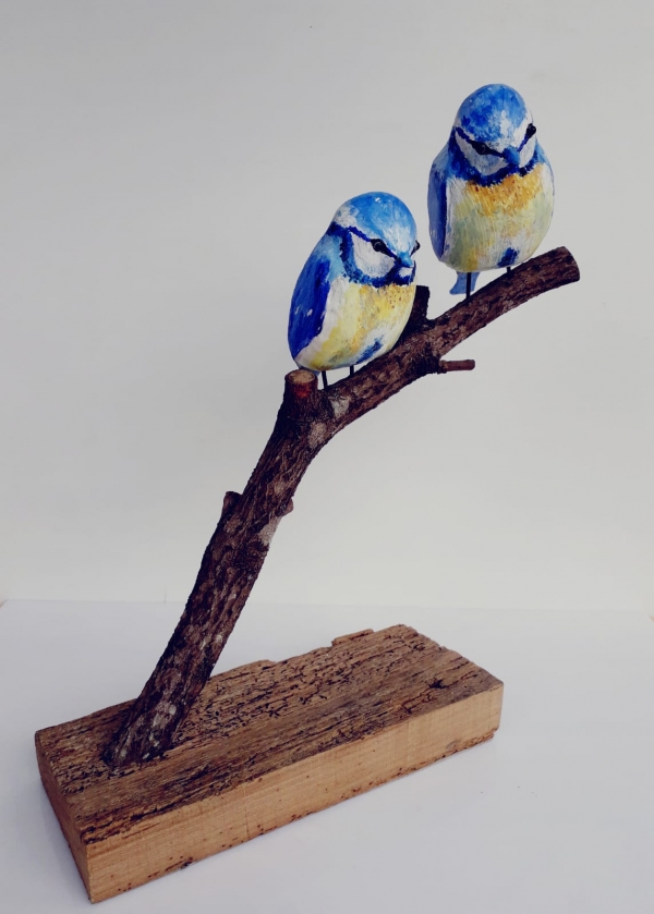 Tony Britnell - Bluetits on branch